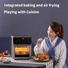 10L Stainless Steel Air Fryer – Dishwasher Parts With 5 Presets – Roast, Bake, Broil, Air Fry And Keep Warm – Quick & Easy Meals - US A Type Plug(110-127V) - View 6