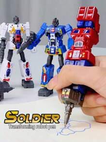 1pc Robot Themed Ballpoint Pen, Creative Stationery For Boys, Children Festival Gift