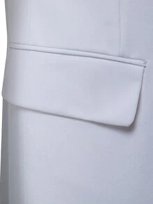 Traje blanco de tres piezas para hombre, chaqueta, chaleco y pantalón. - Blanco - Ver 4