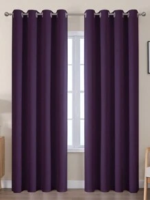 VEHEDE Bộ 2 rèm che nắng có lỗ, rèm che nắng mờ, rèm cách nhiệt chống nóng, màu tím - Lila - Xem 18