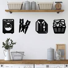 1 Piece Black Rustic Metal Laundry Sign For An Attractive Decor. Unique Rustic Laundry Sign: Home Wall Decor. Metal Wall Decor For Laundry Room - Black - View 8
