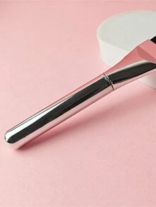 1 件装超薄粉底刷轻盈面部轮廓刷平头面膜刷混合粉底霜化妆刷 - 彩色 - 查看 4