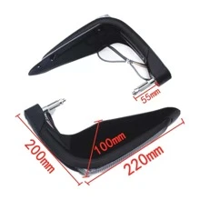 Cubre Puños Moto Handguars Motocicleta Con Luz Led Universal - Negro - Ver 3
