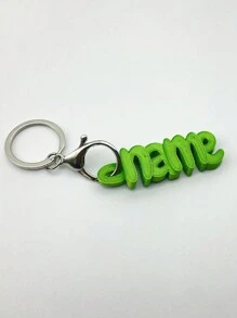1pc Customized 3D Printed Personalized Plastic Keychain With Custom Name, 3D Name Tag For Backpack, Bag Charm, Alphabet Pendant Keychain, For School Bag, Boys, Girls, Kids Loss Prevention Keychain, Personalized Bag Pendant, Name Owner Keychain, Family Gathering Anti-Lost Accessory, Creative Anti-Lost Decoration, School Office Commute, Spring Summer Winter Autumnback To School Winter Gift Ideas Boy Girl Valentine's Day - Customized Colors - View 20