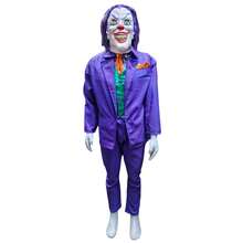Disfraz De Guason Joker Morado Adulto Halloween Cosplay Poliéster - Multicolor - Ver 1