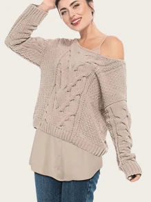 1pc Elastic Waist Extender Band, Women Shirt Extender, Adjustable Layered Dress Extender - Khaki - View 2