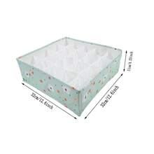 6/7/20Grids Underwear Storage Box Supplies Panty Storage Drawer Compartment Box Multifunction - Multicolor - View 2