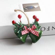 Trang trí Giáng sinh Trang trí Giáng sinh Mặt dây chuyền cây chuông đôi Phụ kiện DIY, Đồ trang trí chuông kim loại - Nhiều màu - Xem 10