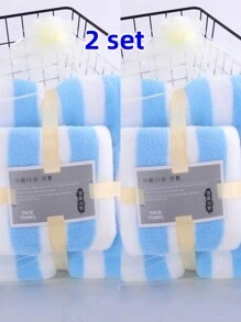 Bộ 1 khăn tắm + 1 khăn tắm vải nỉ san hô sọc dày, khăn tắm & khăn tắm, siêu mềm, thấm hút, thân thiện với da, thích hợp cho phòng tắm, phòng tập thể dục, khách sạn, kỳ nghỉ bãi biển, vật dụng thiết yếu hàng ngày, quà tặng hoàn hảo cho gia đình và du lịch Khăn tắm cho thẩm mỹ viện, khách sạn thể thao, vật dụng thiết yếu trong gia đình, khăn tắm, chăm sóc da - Nhiều màu - Xem 12