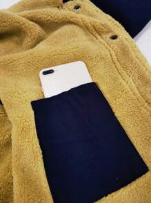 Alpha Camp 男士休闲户外保暖内衬夹克，秋冬款 - 藏蓝色 - 查看 6