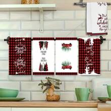 5 Packs Christmas Towels Are Soft, Comfortable, And Cartoon Christmas Patterns Have Good Water Absorption