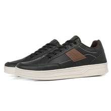 Men's Sneakers Casual Sneaker Kit With Socks And Watch Everyday Shoes - 黑色 - 查看 3