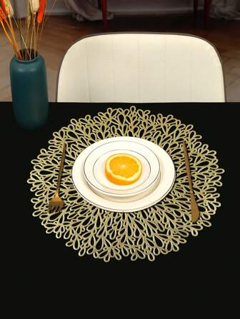 1/4/6/8 件，雨滴餐垫，适用于家庭餐桌装饰餐垫、花瓶垫、节日庆祝婚礼派对餐垫