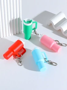 10/8/5/3/2pcs Mini Water Bottle Keychain - Street Style, Multiple Colors, Can Be Used For Keychain Accessory Charms, Wallet Charms, Cups, Wallet Accessories, Mini Water Bottle Keychain, Mini Cup Keychain, Key Ring Or Lip Balm, Cute Water Bottle Keychain, Plastic Material, A Good Gift For The Opening Season