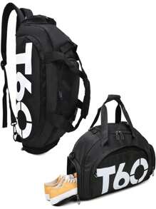 Sports Bag Turns Into A Gym Bag And Waterproof Travel Backpack - màu đen - Xem 3
