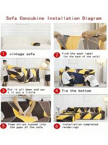 1 tấm bọc ghế sofa nhung mềm màu trơn toàn bộ, vỏ bảo vệ đệm ghế đàn hồi dày, thích hợp cho phòng khách mọi mùa - màu kem - Xem 4