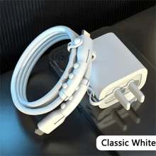 5pcs Charger Protector Cases, Practical Dust-Proof Silicone Anti-Breaking Bend Cable Charging Protector Suits Compatible With Apple 18W & 20W Series, Silicone Charger Cover Cable Protector
