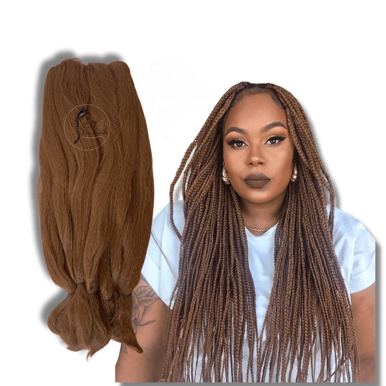 Synthetic Extensions - Black-brown - View 1