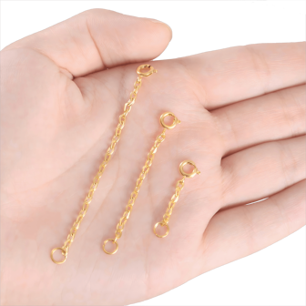项链延长链，镀金项链延长链，女士金项链手链脚链延长链，夏季饰品制作，学校