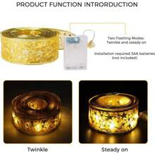 1 dây đèn LED chạy bằng pin Giáng sinh, trang trí cây thông Noel cho gia đình, tiệc tùng, phòng ngủ, phòng khách, trang trí phòng trang trí Giáng sinh đèn Giáng sinh trang trí phòng ngủ trang trí nhà trang trí tiệc lễ hội ngày lễ quà tặng giáng sinh lễ tạ ơn trang trí cây thông Noel đồ trang trí - Đèn dây ruy băng - Xem 8