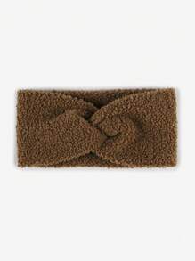 1 Băng đô đan thời trang thiết kế hình chữ thập màu trơn, ấm áp và thoáng khí, phù hợp cho nam và nữ, ngày lễ tình nhân mùa thu/đông - A - Xem 13