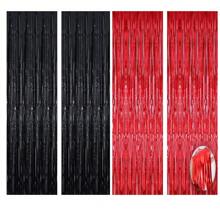 1 件 1MX2M 派对背景 金属箔 流苏 金属窗帘 生日 婚礼 单身女性周年纪念装饰 成人雨丝窗帘 生日派对背景墙装饰 流苏闪亮铝膜墙帘 圣诞节 - 1pc - 查看 37