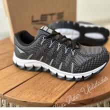 MEN'S AND WOMEN'S TENNIS SHOES FOR WALKING AND GYM - Black and White - View 1