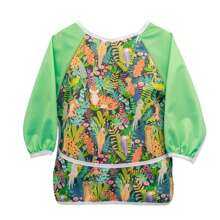 1 pieza Babero de manga larga, baberos impermeables para niños pequeños, lavables a máquina, babero de manga larga a prueba de tirones de tela impermeable para bebés y niños pequeños | Ajuste ajustable para edades de 6 a 24 meses - Multicolor - Ver 17