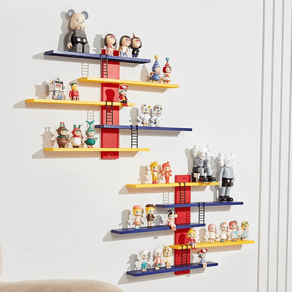 5 Layers Blind Box Wall Hanging Rack For Doll Storage Display Rack DIY