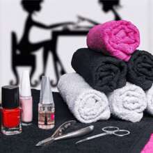 Kit 20 Hand Towels For Manicure And Pedicure 100% Cotton 28x45cm Lavabo - 白色 - 查看 5