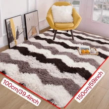 قطعة واحدة من السجاد الفاخر الناعم والفاخر ، سمك إسفنجي 1 سم ، مريح لاستخدام القدمين، سجادة أرضية ناعمة وفاخرة لغرفة النوم والصالون ،ديكور منزلي، غير قابلة للانزلاق للاستخدام الداخلي والخارجي والنزهات