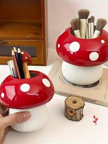 1 Bình gốm hình nấm Giáng sinh, Đồ trang trí cao cấp, Bố trí hoa phòng khách nhà bếp, Thủy canh sáng tạo - nhiều màu - Xem 4