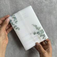 20pcs Eucalyptus Green Color Vellum Wrap Suitable For A 5 X 7 Wedding Invitation,Diy Invitation,Vellum Jacket,Vellum Cover For The Invitation - Green - View 5
