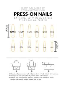 24 件棺材形状按压指甲套装可立即提升您的外观，简约时尚粉色渐变假指甲，全覆盖假指甲，适合女性和女孩，包括 1 张粘合片和 1 件迷你锉刀条果冻凝胶，随机发货 - 粉色 - 查看 5