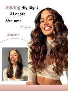7Pcs One Set Clip In Hair Extensions Real Human Hair, Hair Extensions Real Human Hair Straight, Premium Soft Remy Human Hair Clip In Extensions For Women - S2 - Xem 8