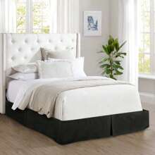 Mocassi 1-Piece Bed Skirt, Quality Design And Expertly Tailored, Luxury 1500 Series Wrinkle & Fade Resistant Egyptian Quality.