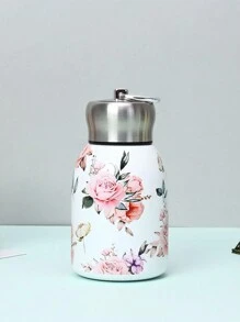 1 pièce Nouvelle tasse à vide avec motif oiseau chinois, portable avec poignée pour usage extérieur et véhicule, bouteille d'eau pour la rentrée scolaire - Multicolore - Voir 6