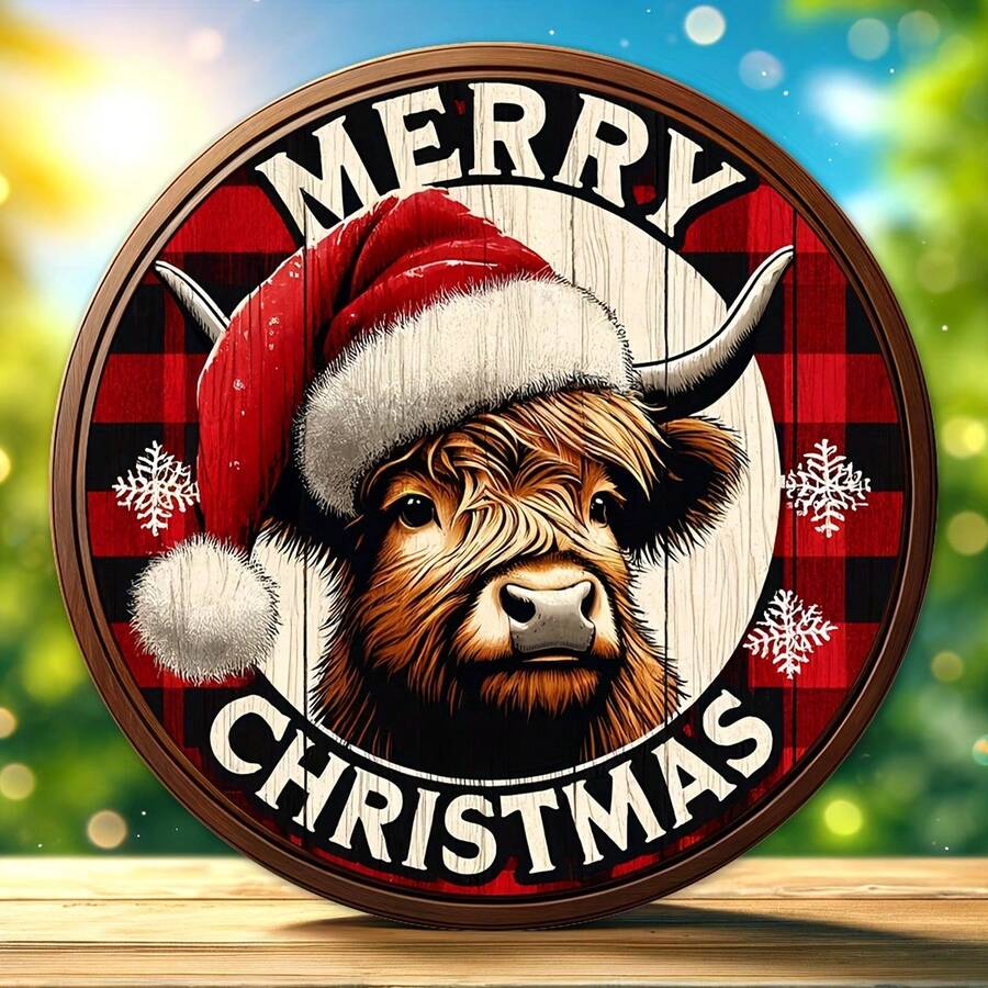 1 cái, Thẻ treo tròn bằng gỗ có dây thừng có thể treo trực tiếp bằng dây thừng, Biển báo sân Highland Cow - Treo tường bằng gỗ nhân tạo tròn 20cm - Biển báo chào mừng trang trí nhà nông đa năng, Đồ trang trí ngày lễ, Dùng cho nhà bếp, vườn, sân thượng, trang trí trong nhà và ngoài trời - Nhiều màu - Xem 1