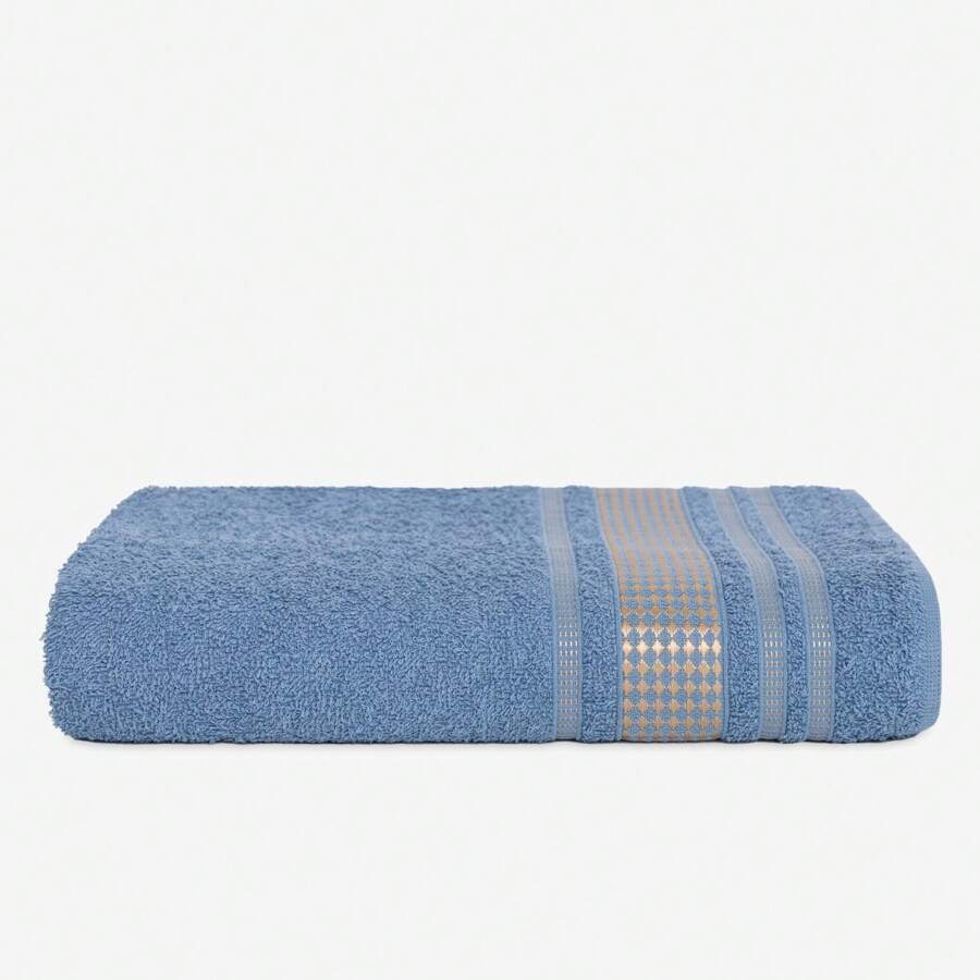 Paris Luxury Soft Plush Face Towel 100% Cotton - 45x70cm - Màu xanh lam - Xem 1