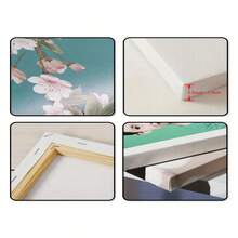 Set Of 3 Forest Landscape Wall Art Canvas Prints Neutral Mountain Triptych Poster Abstract Modern Wall Home Decor Frame - Multicolor - View 4