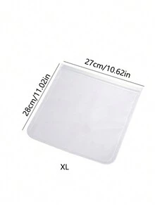 1 túi đựng thực phẩm EVA trong suốt tối giản dùng để bảo quản trong tủ lạnh - Nhiều màu - Xem 9