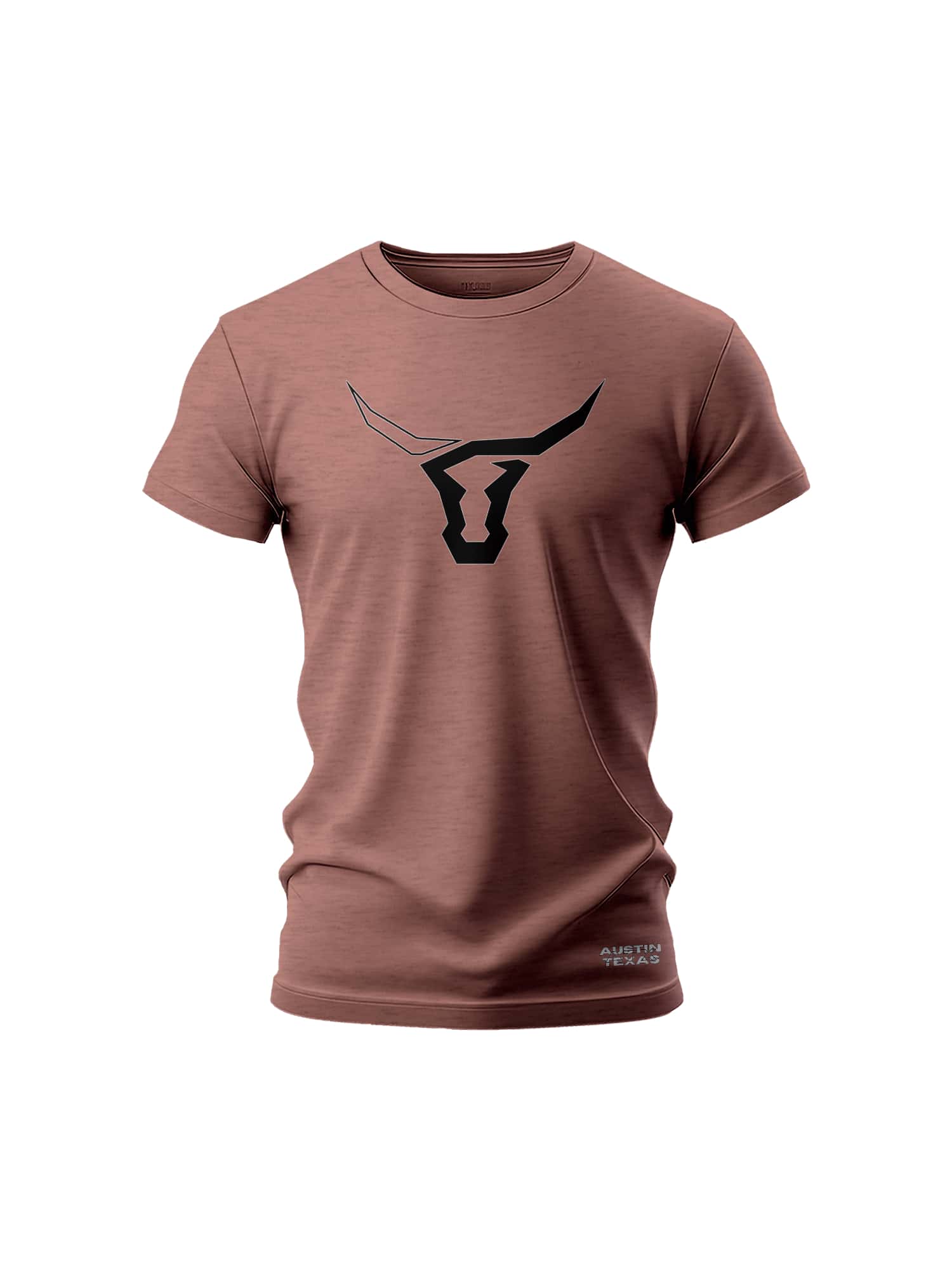 Country Austin Texas Longhorn Shirt - Rust Brown - View 1