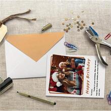 1 tấm thiệp chúc mừng có ảnh cá nhân kèm phong bì, phù hợp cho nhiều dịp khác nhau như đám cưới, sinh nhật, lời mời, sự kiện tiệc thời trang, v.v., lý tưởng để gửi lời chúc phúc và giữ làm kỷ niệm - Nhiều màu - Xem 2