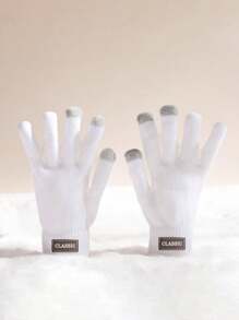 3/2 Pairs Winter Magic Gloves Black Knit Gloves Warm Stretchy Touch Screen Gloves For Cosplay Costume Cold Weather - Multicolor - View 4