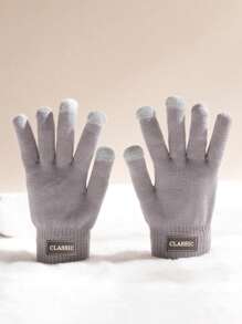 3/2 Pairs Winter Magic Gloves Black Knit Gloves Warm Stretchy Touch Screen Gloves For Cosplay Costume Cold Weather - Multicolor - View 3