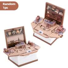 1 Móc khóa sách gấp mini 3D: Đồ chơi biến đổi cảnh thu nhỏ khác nhau Đồ chơi giảm căng thẳng, tuyệt vời như món quà Phục sinh hoặc sinh nhật sáng tạo (Một phần ngẫu nhiên) - móc khóa - Xem 11