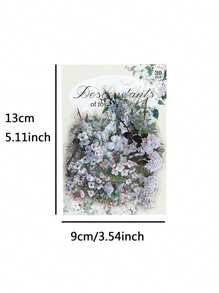 30 张/包复古植物枝花贴纸适用于垃圾日记本 DIY 剪贴簿拼贴相册创意文具工艺贴纸