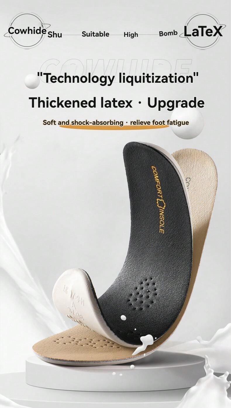 Latex Cushioned Insoles For Shoes Odorless Athletic Foot Pads With