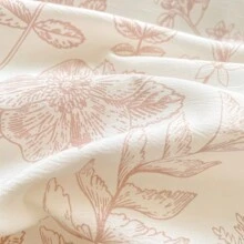 Bộ chăn ga gối họa tiết hoa tulip, hoa diên vĩ, lá, họa tiết lãng mạn đồng quê kiểu Pháp, màu hồng (1 vỏ chăn + 1 ga trải giường trơn + 2 vỏ gối, không có ruột) - bột manrui - Xem 8