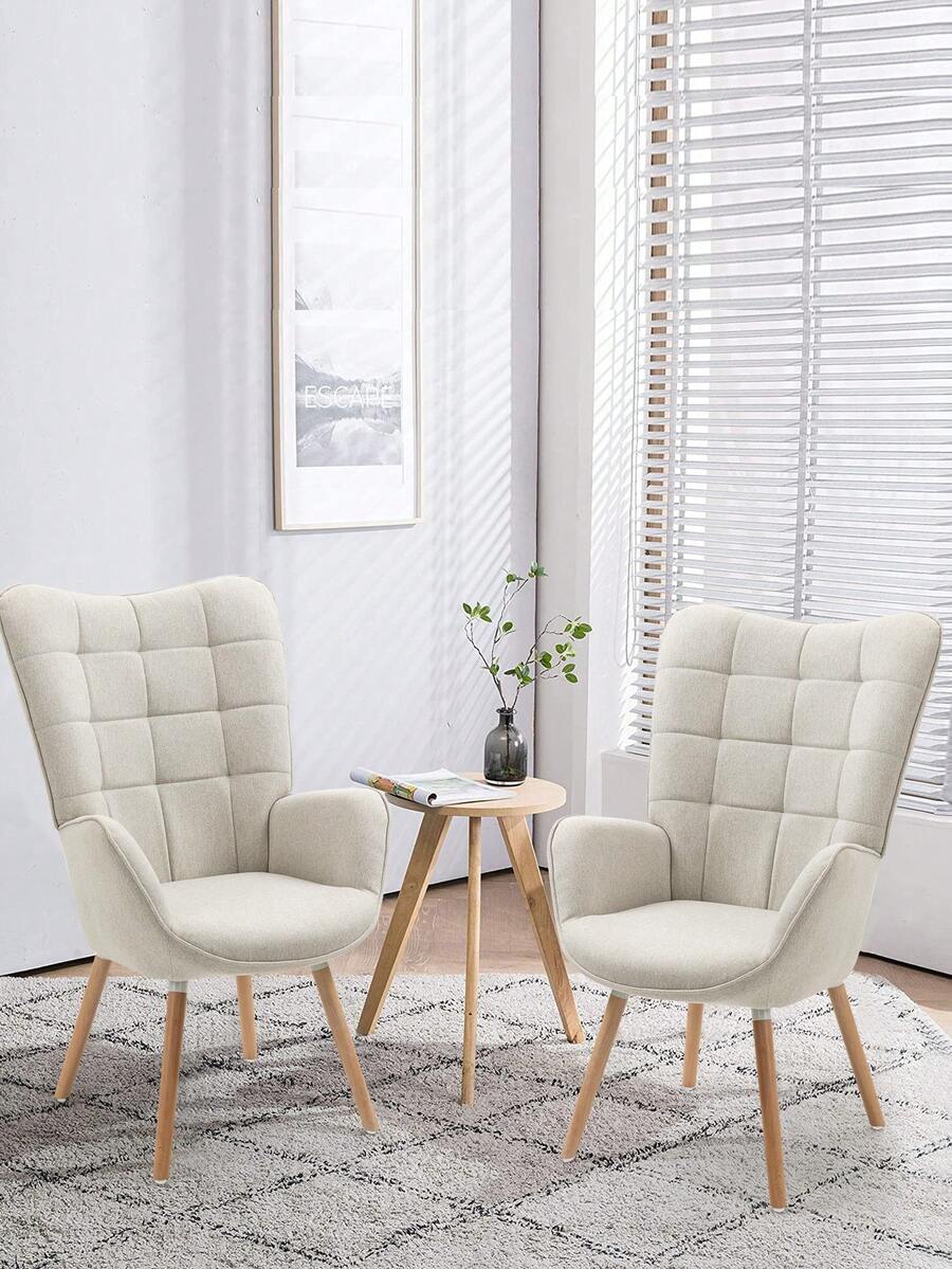 Meubles Cosy Armchair For Living Room Accent Chair With High Wing Back